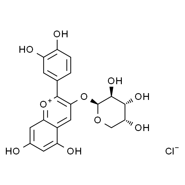 矢车菊素-3-阿拉伯糖苷