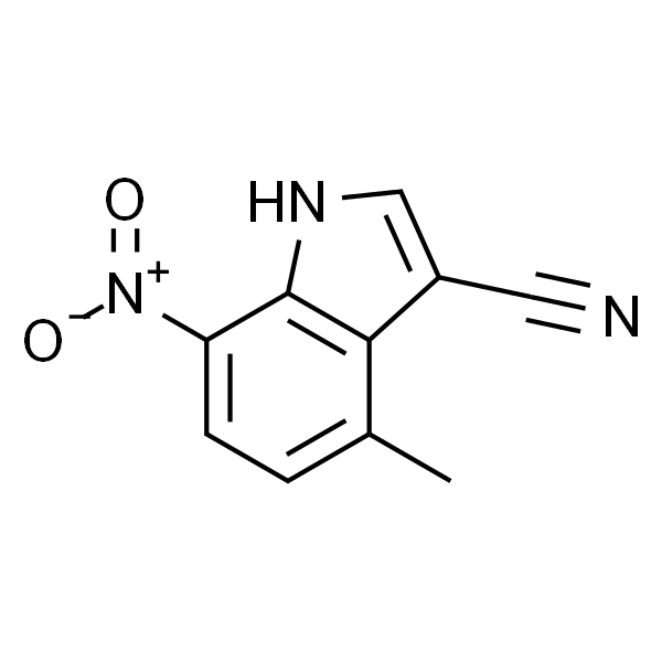 4-甲基-7-硝基-1H-吲哚-3-甲腈
