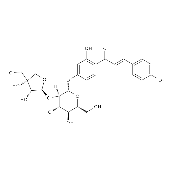 异甘草素-4'-O-芹糖(1→2）葡萄糖苷