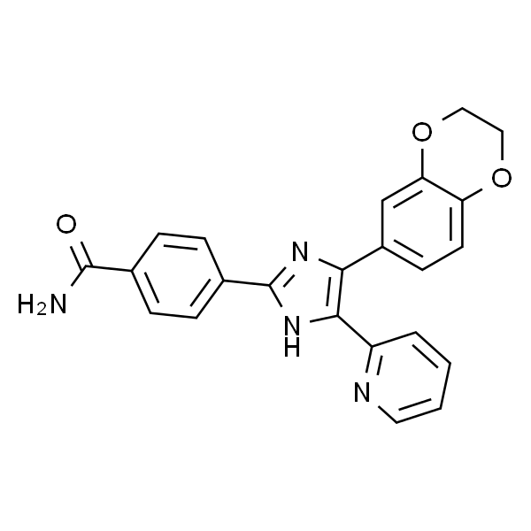 4-(4-(2,3-二氢苯并[b][1,4]二恶英-6-基)-5-(吡啶-2-基)-1H-咪唑-2-基)苯甲酰胺