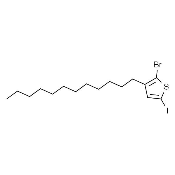 2-溴-3-十二烷基-5-碘噻吩 (含稳定剂铜屑)