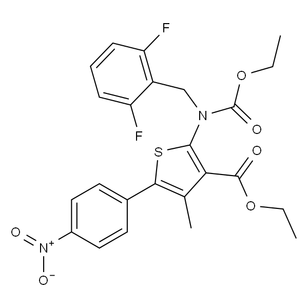 2-((2,6-二氟苄基)(乙氧基羰基)氨基)-4-甲基-5-(4-硝基苯基)噻吩-3-羧酸乙酯