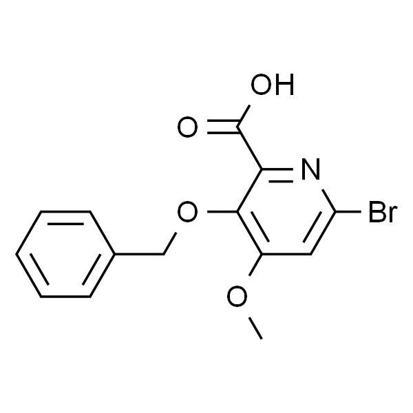 3-(苄氧基)-6-溴-4-甲氧基吡啶甲酸