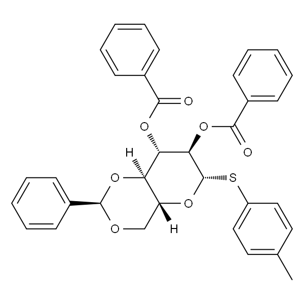 4-甲基苯基 4，6-O-苄叉-2，3-二-O-苯甲酰基-1-硫代-β-D-吡喃葡萄糖苷