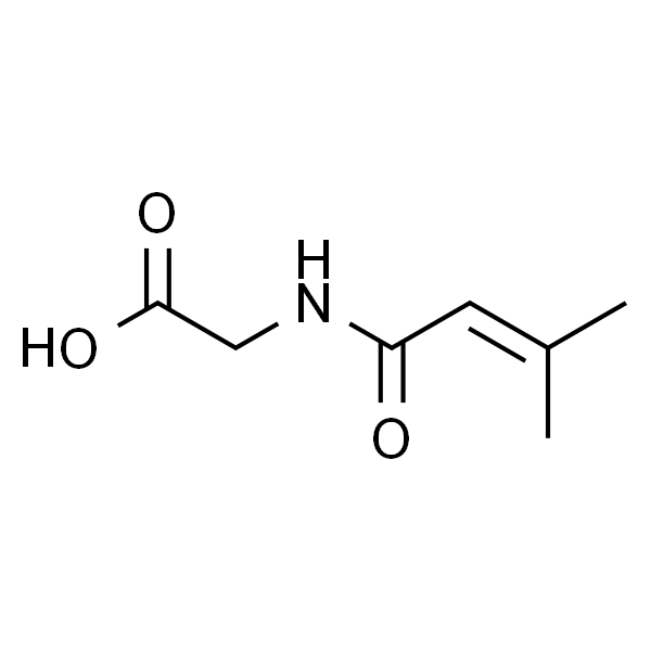 2-(3-甲基丁-2-烯酰氨基)乙酸