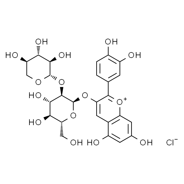 氯化失车菊素-3-O-桑布双糖苷