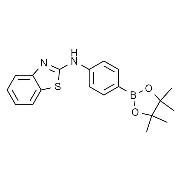 N-(4-(4,4,5,5-四甲基-1,3,2-二氧杂硼杂环戊烷-2-基)苯基)苯并[d]噻唑-2-胺