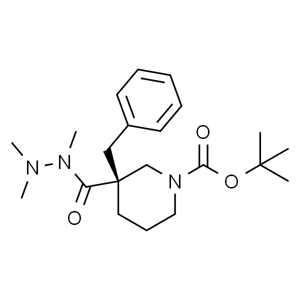 1,3-Piperidinedicarboxylic acid, 3-(phenylmethyl)-, 1-(1,1-dimethylethyl) ester, 3-(trimethylhydrazide),(3R)-