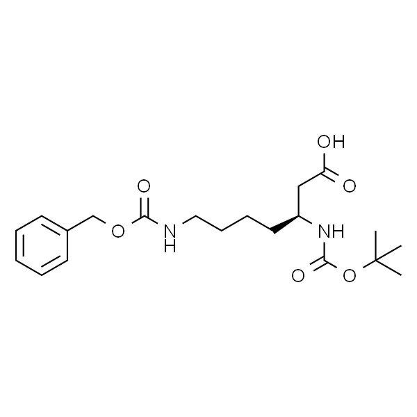 (S)-7-(((苄氧基)羰基)氨基)-3-((叔丁氧羰基)氨基)庚酸