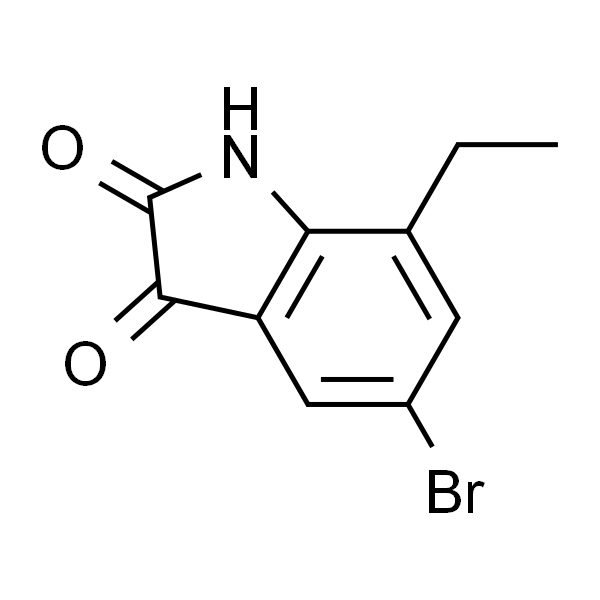 5-溴-7-乙基吲哚啉-2,3-二酮