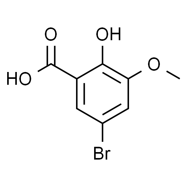 5-溴-2-羟基-3-甲氧基苯甲酸