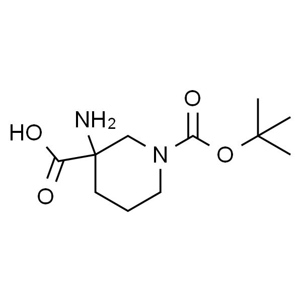 1-Boc-3-氨基哌啶-3-甲酸