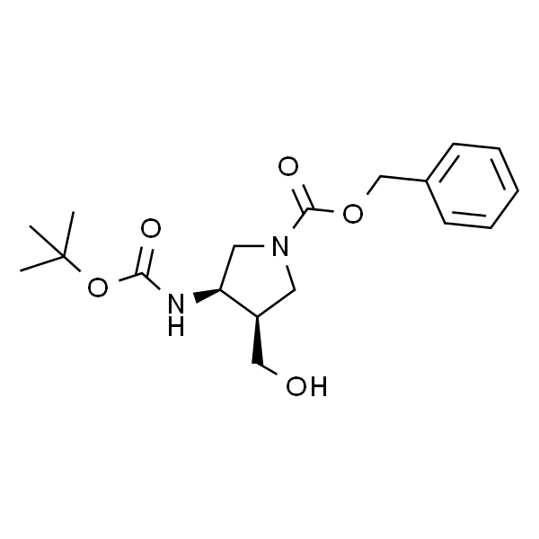 (3R,4R)-1-Cbz-3-(Boc-氨基)-4-(羟甲基)吡咯烷