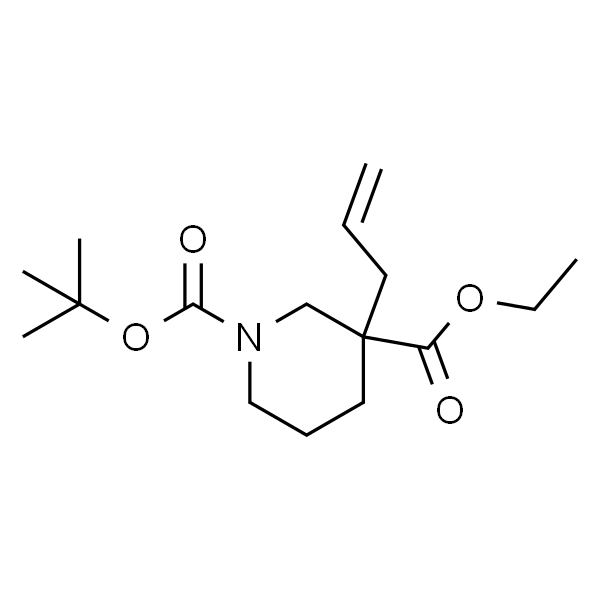 1-Boc-3-烯丙基哌啶-3-甲酸乙酯