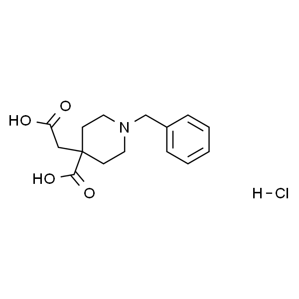 4-Piperidineacetic acid, 4-carboxy-1-(phenylmethyl)-, (Hydrochloride) (1:1)