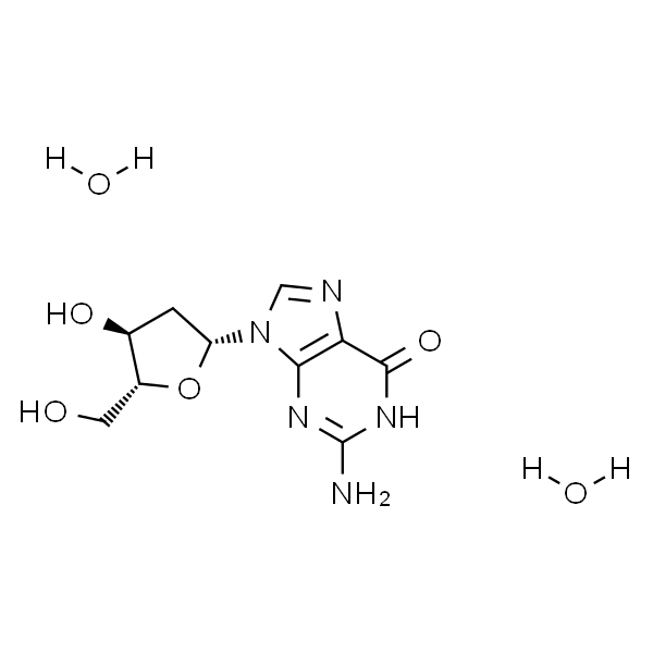 2-Amino-9-((2R,4S,5R)-4-hydroxy-5-(hydroxymethyl)tetrahydrofuran-2-yl)-1H-purin-6(9H)-one dihydrate