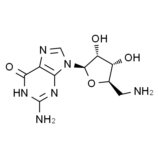 2-氨基-9-((2R,3R,4S,5R)-5-(氨基甲基)-3,4-二羟基四氢呋喃-2-基)-1,9-二氢-6H-嘌呤-6-酮