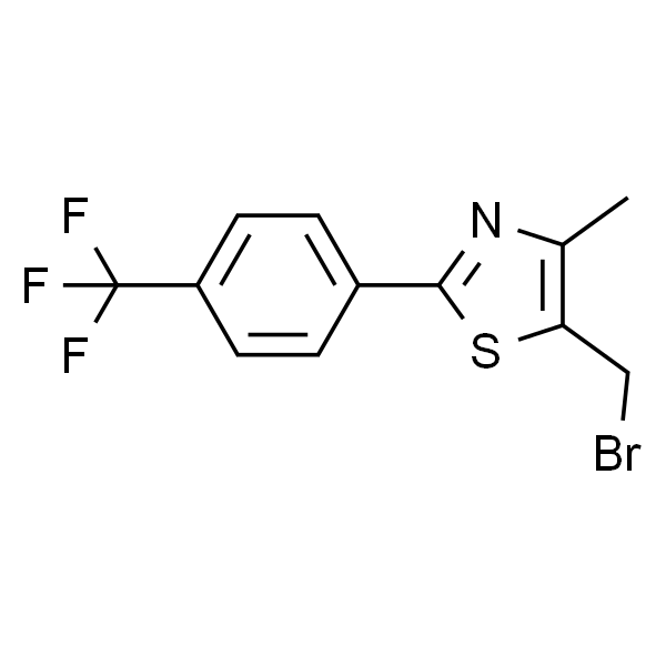 5-(溴甲基)-4-甲基-2-[4-(三氟甲基)苯基]-1,3-噻唑