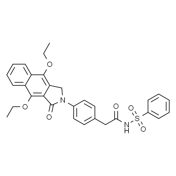 2-(4-(4,9-二乙氧基-1-氧代-1H-苯并[f]异吲哚-2(3H)-基)苯基)-N-(苯基磺酰基)乙酰胺