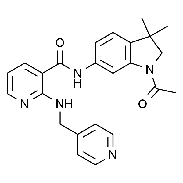 N-(1-acetyl-3,3-dimethylindolin-6-yl)-2-((pyridin-4-ylmethyl)amino)nicotinamide