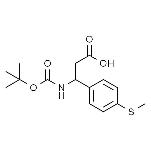 3-((叔丁氧基羰基)氨基)-3-(4-(甲硫基)苯基)丙酸