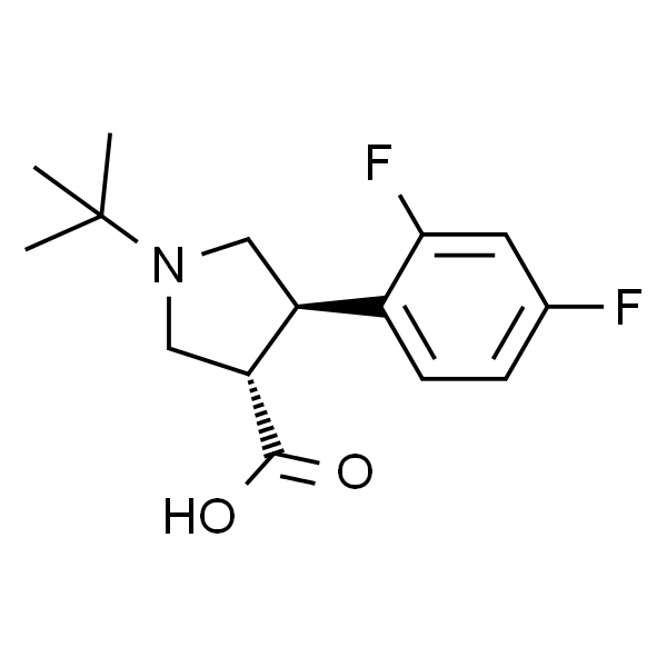 (3S,4R)-1-叔丁基-4-(2,4-二氟苯基)吡咯烷-3-羧酸