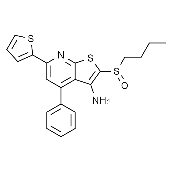 2-(丁基亚磺酰基)-4-苯基-6-(噻吩-2-基)噻吩并[2,3-b]吡啶-3-胺