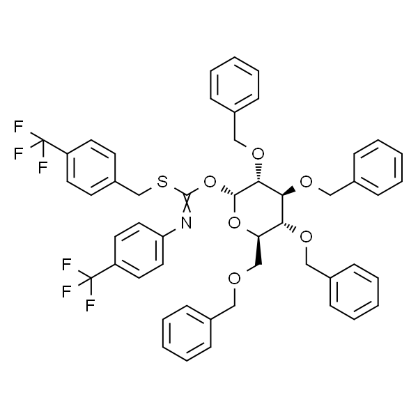 2,3,4,6-四-O-苄基-Α-D-吡喃葡萄糖基-对三氟甲基苄硫代-N-(对三氟甲基苯基)甲酰亚胺盐