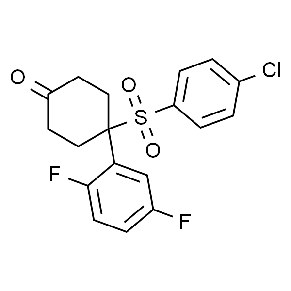 4-(4-chlorophenylsulfonyl)-4-(2,5-difluorophenyl)cyclohexanone