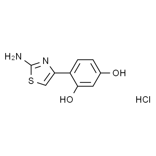 4-(2-氨基噻唑-4-基)苯-1,3-二醇盐酸盐