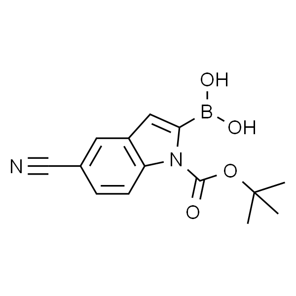 (1-(叔丁氧基羰基)-5-氰基-1H-吲哚-2-基)硼酸