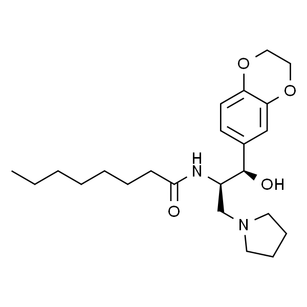 N-((1R,2R)-1-(2,3-二氢苯并[b][1,4]二恶英-6-基)-1-羟基-3-(吡咯烷-1-基)丙-2-基)正辛酰胺