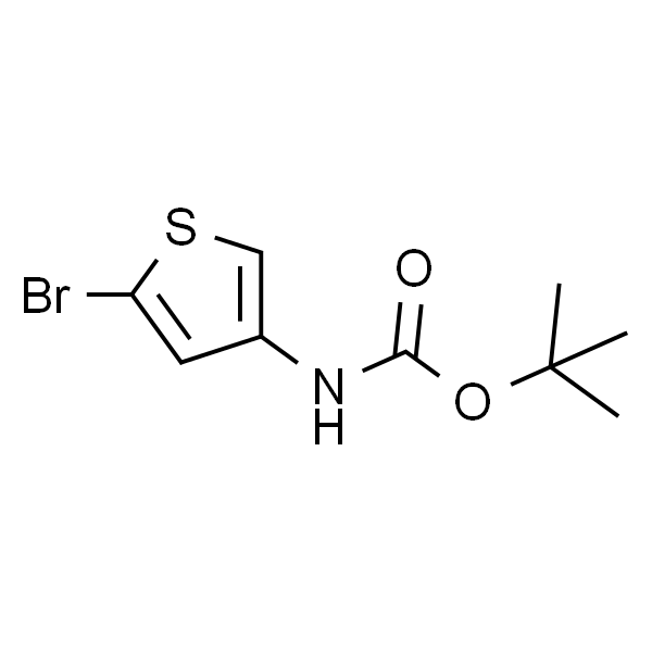 2-溴-4-(N-叔丁氧羰基胺基)噻吩