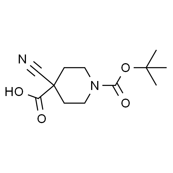 1-(叔丁氧基羰基)-4-氰基哌啶-4-羧酸