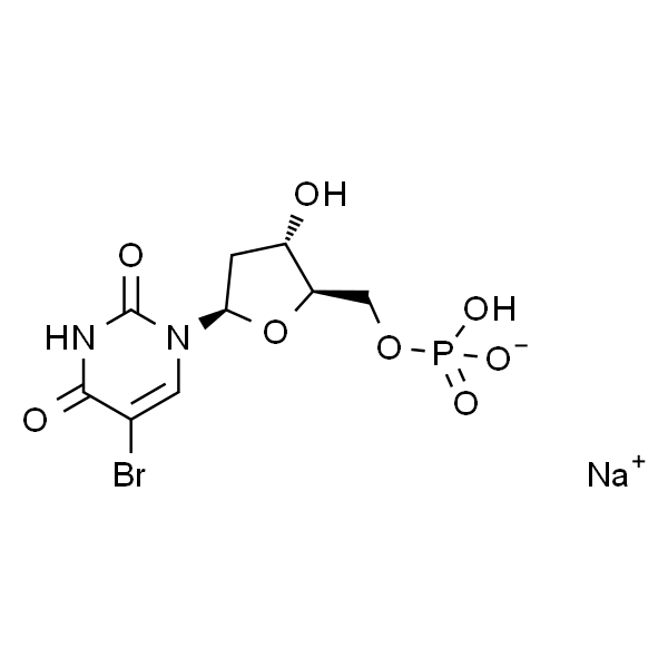 5-溴-2''-脱氧尿苷-5''-单磷酸钠盐