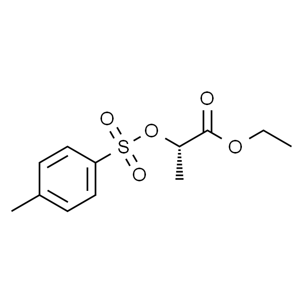 o-甲苯磺酰乳酸乙酯ethyl l-(-)-o-tosyllactatecas:57057-80-4分子式