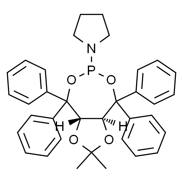 1-[(3aS,8aS)-四氢-2,2-二甲基-4,4,8,8-四苯基-1,3-二噁唑并[4,5-e][1,3,2]二氧膦-6-基]吡咯烷