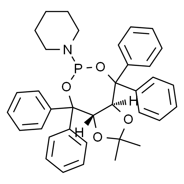 1-[(3aS,8aS)-四氢-2,2-二甲基-4,4,8,8-四苯基-1,3-二噁唑并[4,5-e][1,3,2]二噁膦杂庚英-6-基]哌啶