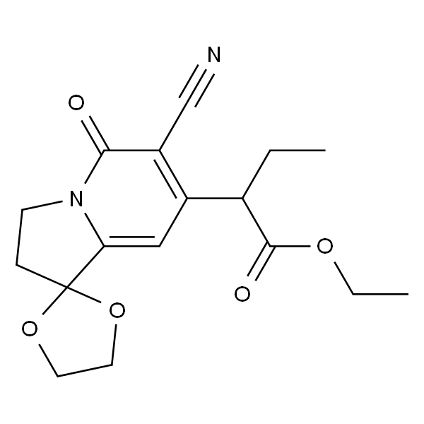 2-(6-氰基-5-氧代-2,3-二氢-5H-螺[吲哚嗪-1,2''-[1,3]二氧戊环]-7-基)丁酸乙酯