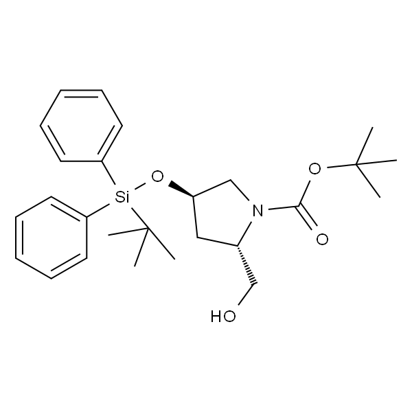 (2S,4R)-4-((叔丁基二苯基甲硅烷基)氧基)-2-(羟甲基)吡咯烷-1-甲酸叔丁酯