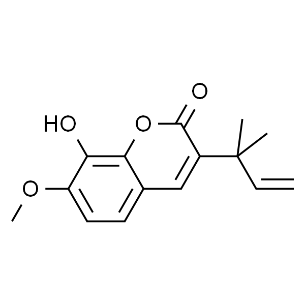 3-(1,1-Dimethylallyl)-8-hydroxy-7-methoxycoumarin