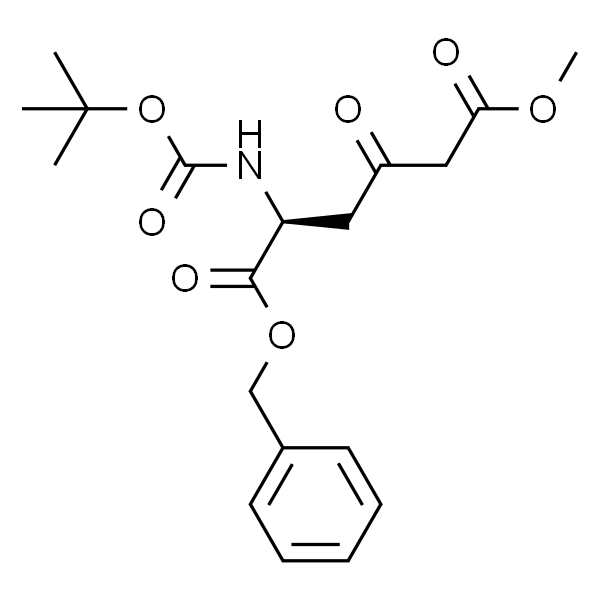 Hexanedioic acid, 2-[[(1,1-dimethylethoxy)carbonyl]amino]-4-oxo-, 6-methyl 1-(phenylmethyl) ester, (2S)-
