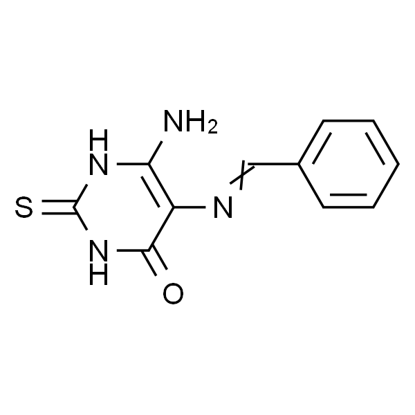 6-Amino-2,3-dihydro-5-[(phenylmethylene)amino]-2-4(1H)-pyrimidineone
