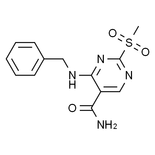 5-PyriMidinecarboxaMide, 2-(Methylsulfonyl)-4-[(phenylMethyl)aMino]-