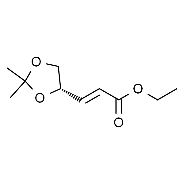 (S)-(+)-3-(2,2-二甲基-1,3-二氧杂环戊烷-4-基)-2-丙烯酸乙酯，主要为反式