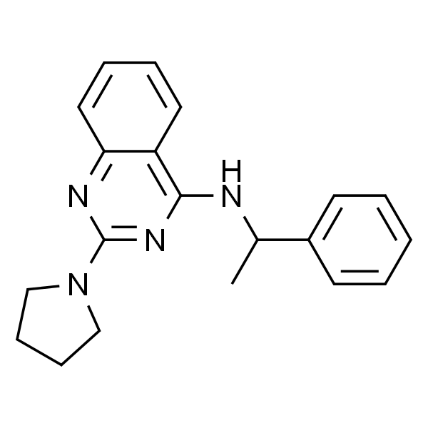 N-(1-苯乙基)-2-(吡咯烷-1-基)喹唑啉-4-胺