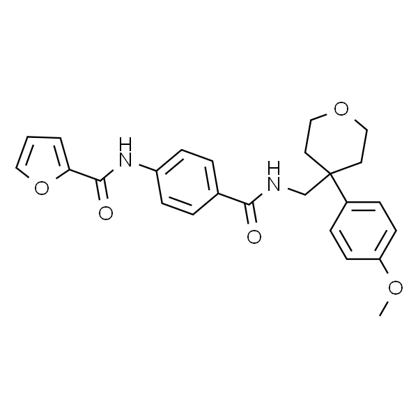 N-(4-(((4-(4-甲氧基苯基)四氢-2H-吡喃-4-基)甲基)氨甲酰)苯基)呋喃-2-甲酰胺