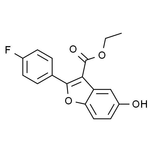 2-(4-FLUORO-PHENYL)-5-HYDROXY-BENZOFURAN-3-CARBOXYLIC ACID ETHYL ESTER