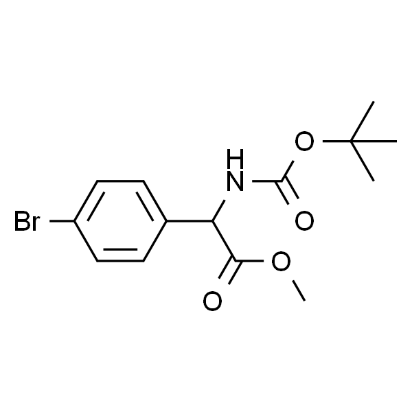 2-(4-溴苯基)-2-叔丁氧羰基氨基乙酸甲酯
