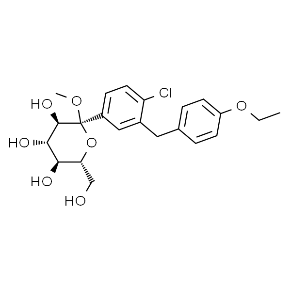 2-氯-5-(1-甲氧基-D-吡喃葡萄糖-1-基)-4-乙氧基二苯甲烷